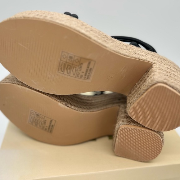 YOKI LENITA Women's Platform Heel with Espadrille, Black, 8 M US - Picture 5 of 6